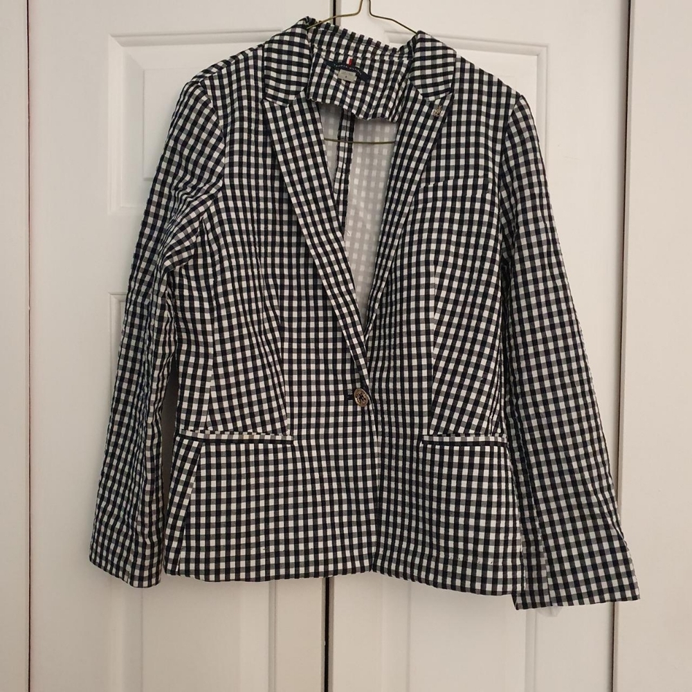 Tommy Hilfiger Gingham Blazer